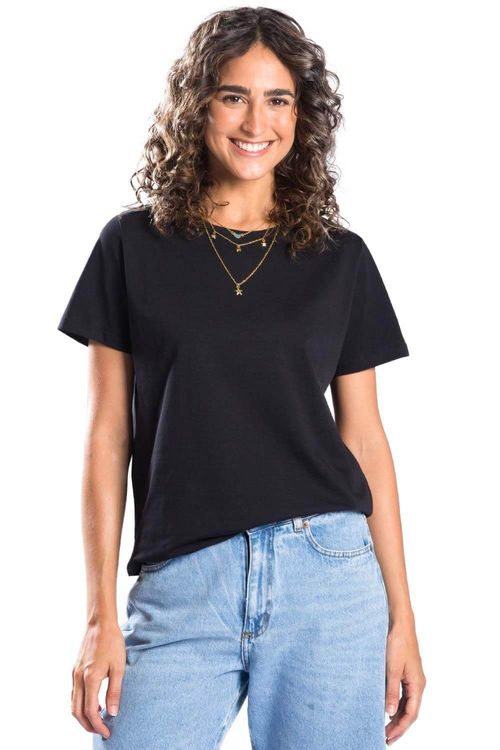 Blusa Básica Premium Algodão Egípcio Preta