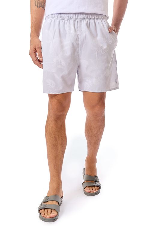 Short Estampado Secret Garden Flex Cinza
