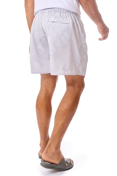 Short Estampado Secret Garden Flex Cinza