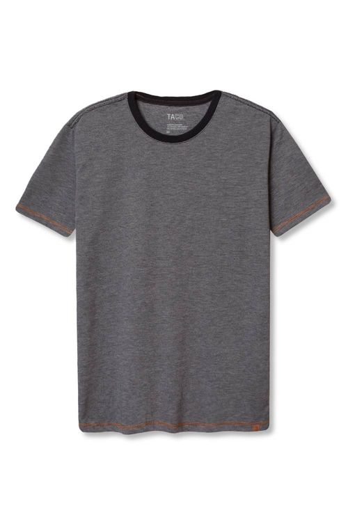 T-Shirt Listrada Preta