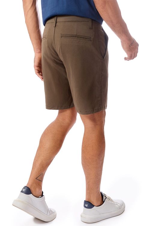 Bermuda Chino Flex Verde Musgo