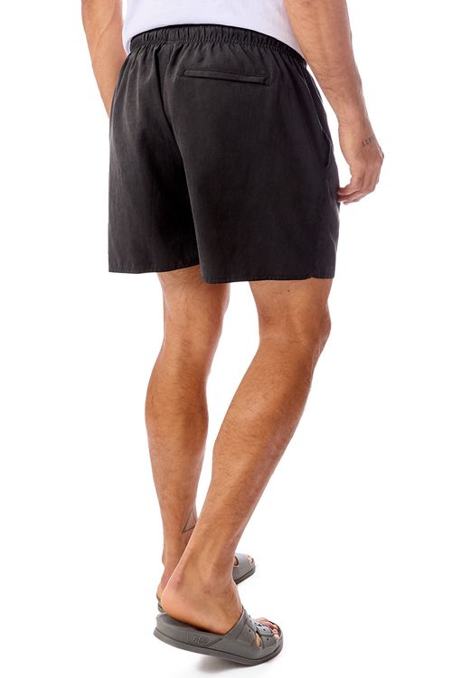 Short Liso Cupro Preto