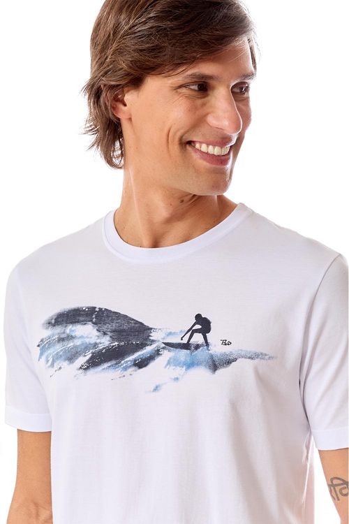 T-Shirt Estampada Soul Surfer Branca