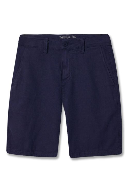 Bermuda Chino Infantil Fio Tinto Azul Marinho