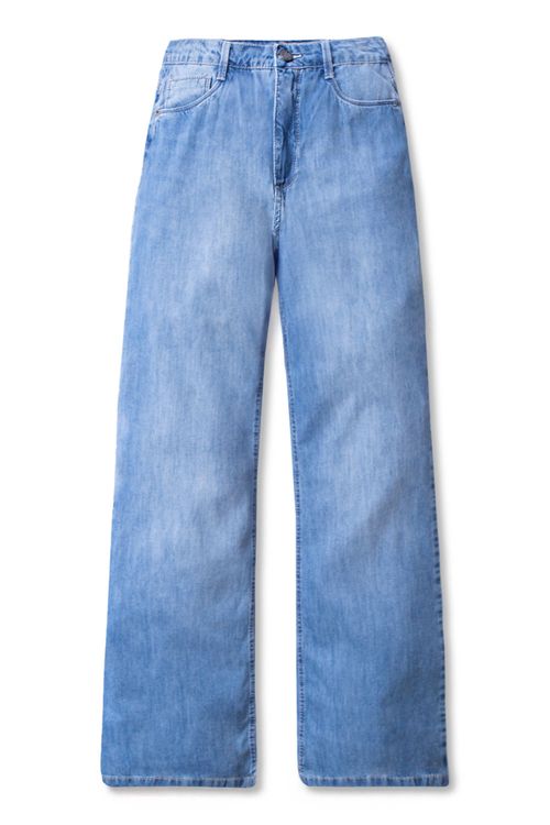 Calça Jeans Wide Leg Destroyer