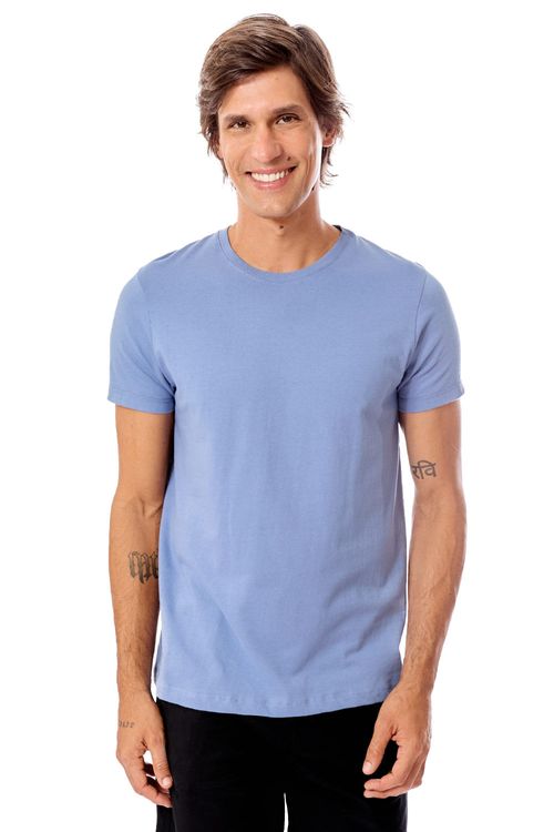 T-Shirt Premium Fit Sem Costura Azul