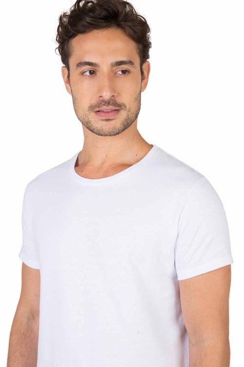 T-Shirt Premium Fit Sem Costura Branca