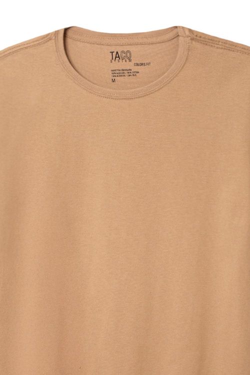 T-Shirt Básica Color New Fit Khaki