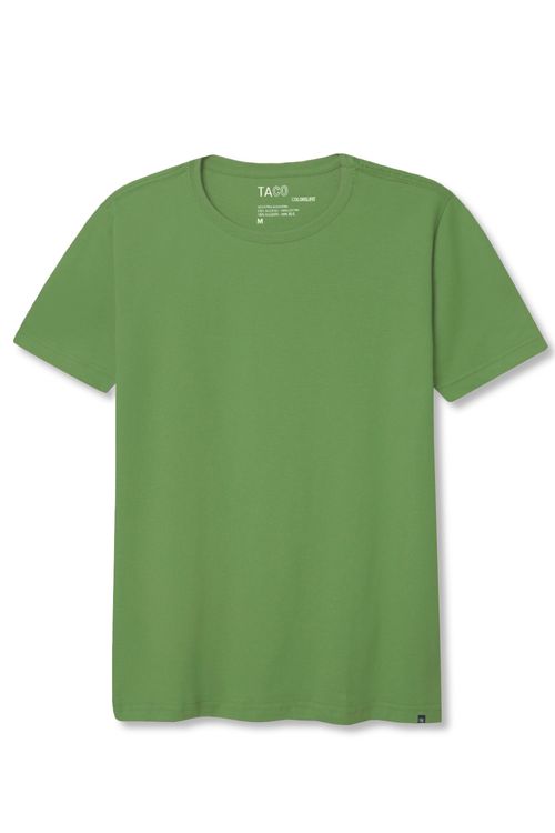 T-Shirt Básica Color Fit Verde Claro