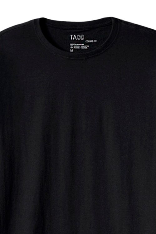 T-Shirt Básica Color Fit Preta