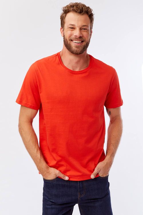 T-Shirt Básica Comfort Vermelho Claro