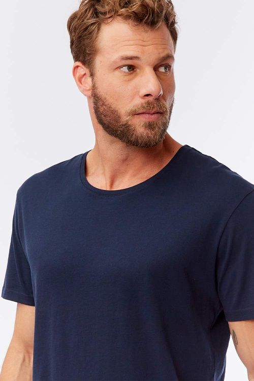 T-Shirt Básica Premium Jersey Azul Marinho