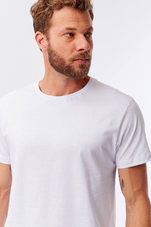 T-Shirt Básica Color Fit Branca