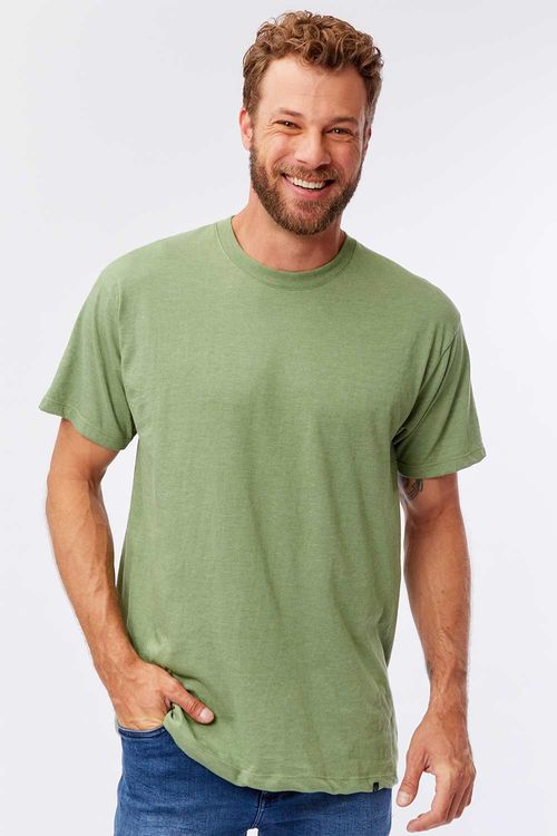 T-Shirt Básica Premium Oversized Verde