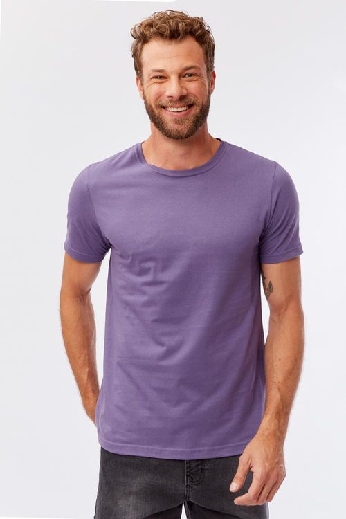 T-Shirt Básica Color Fit Roxo