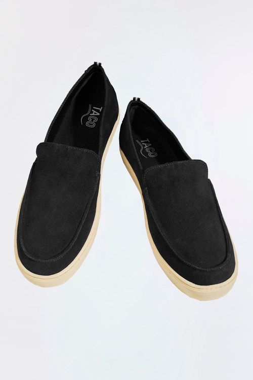 Tênis Loafer Camurça Preto