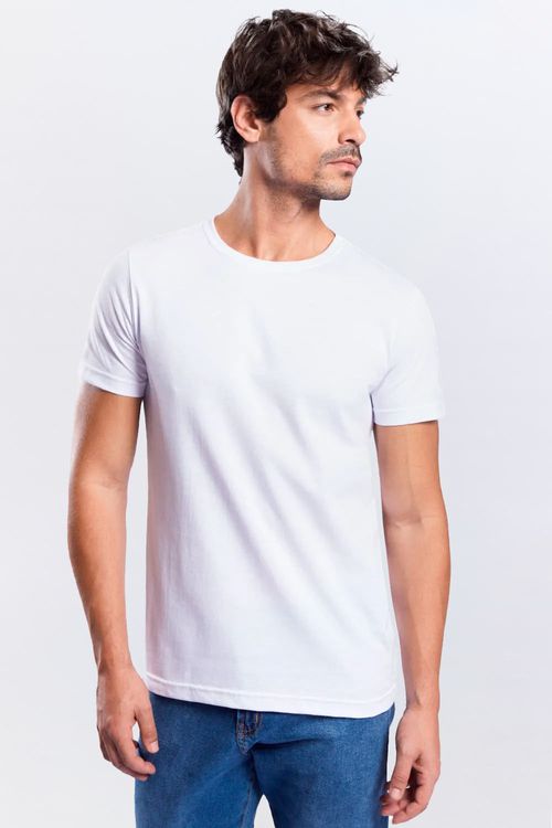 T-Shirt Básica Color New Fit Branca