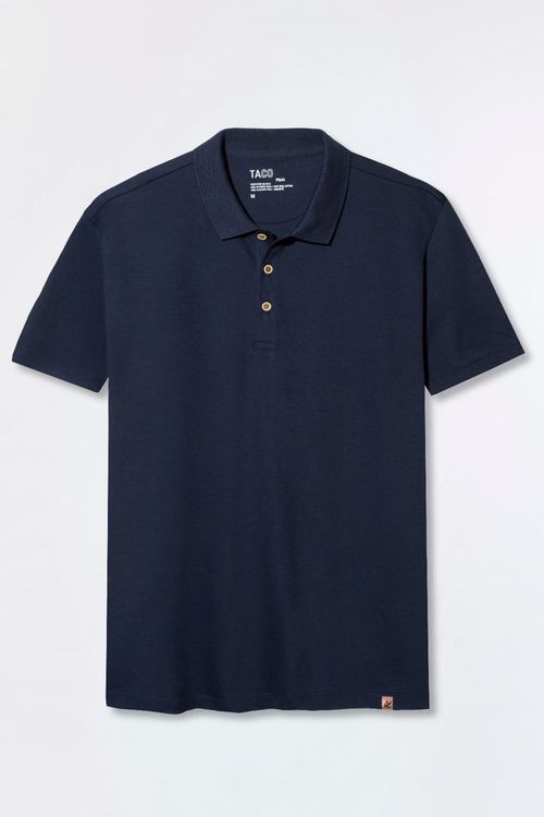 Polo Pima Azul Marinho