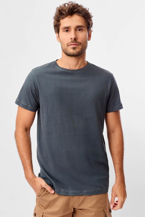 T-Shirt Básica Fit Grafite