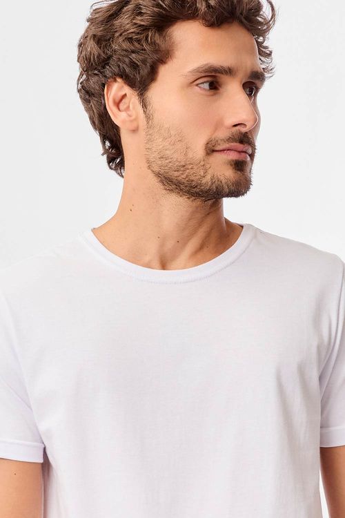 T-Shirt Básica Color Fit Branco