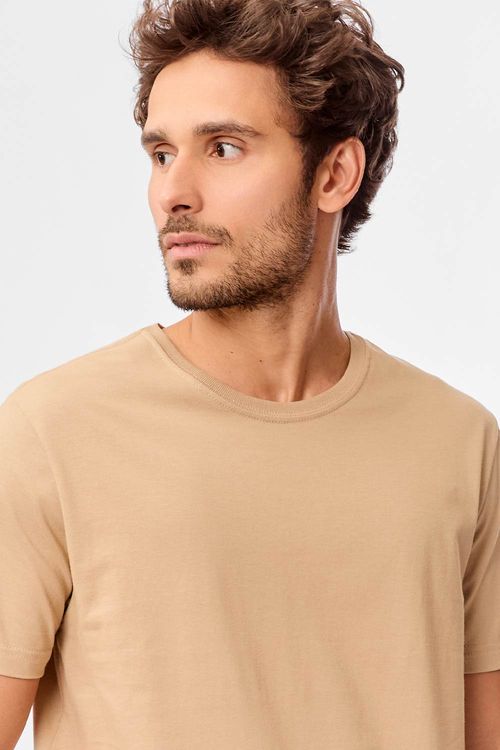 T-Shirt Básica Comfort Khaki