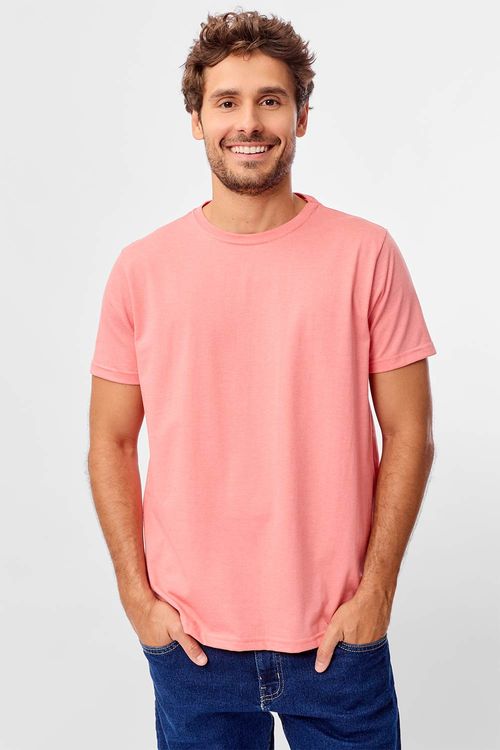 T-Shirt Básica Comfort Mescla Salmao