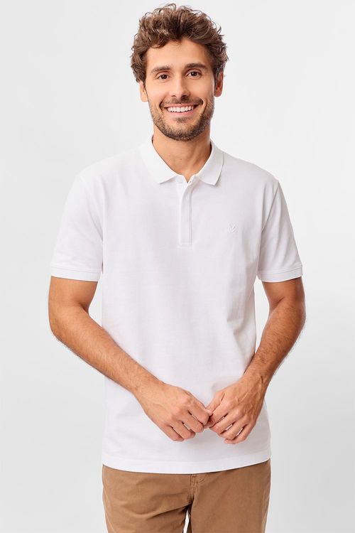 Polo Básica Piquet Premium Branca