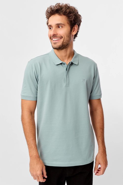 Polo Básica Piquet Premium Azul Claro