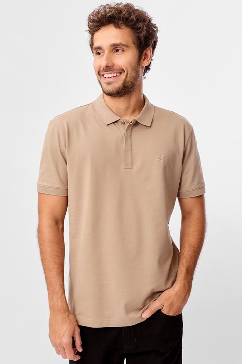 Polo Básica Piquet Premium Khaki