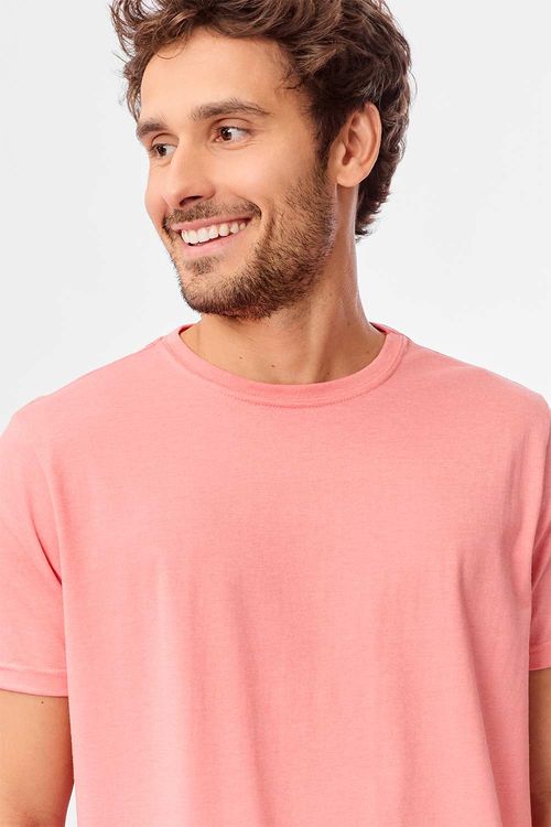 T-Shirt Básica Comfort Mescla Salmao