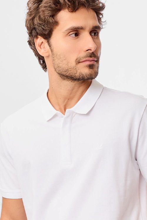 Polo Básica Piquet Premium Branca