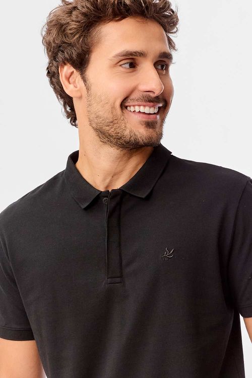 Polo Básica Piquet Premium Preta