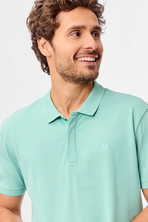 Polo Básica Piquet Premium Verde Claro