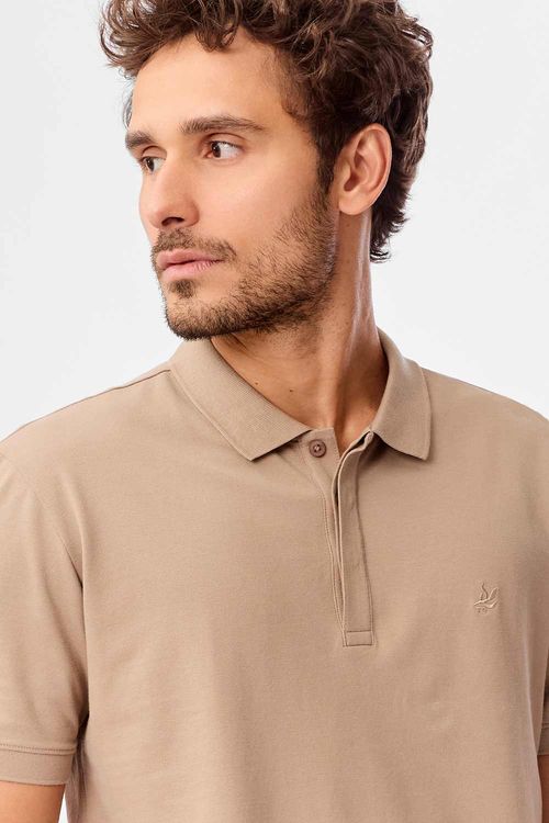 Polo Básica Piquet Premium Khaki