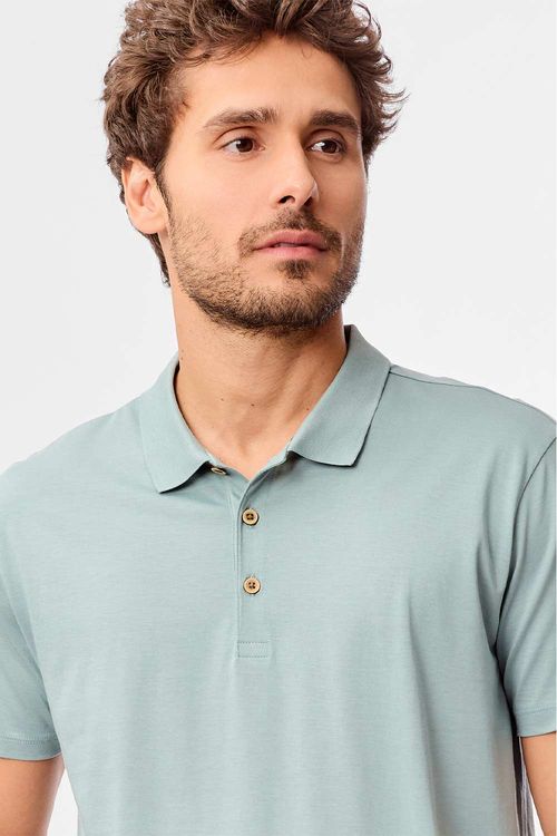 Polo Pima Azul Claro