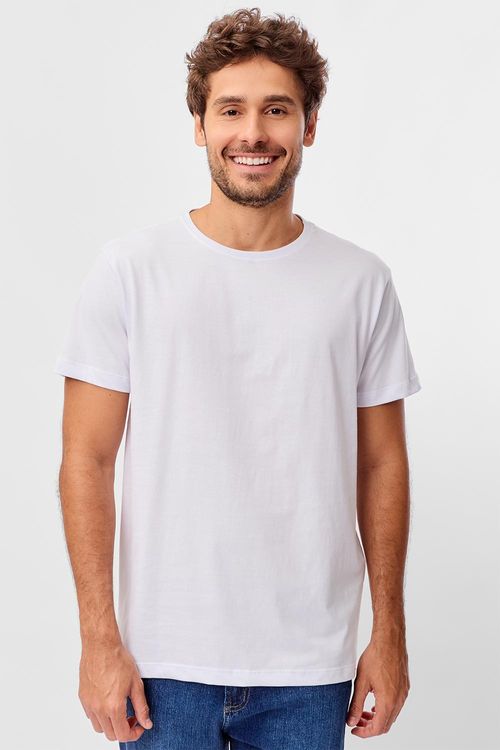 T-Shirt Básica Fit Branca
