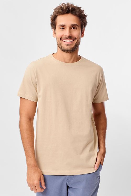 T-Shirt Básica Fit Khaki