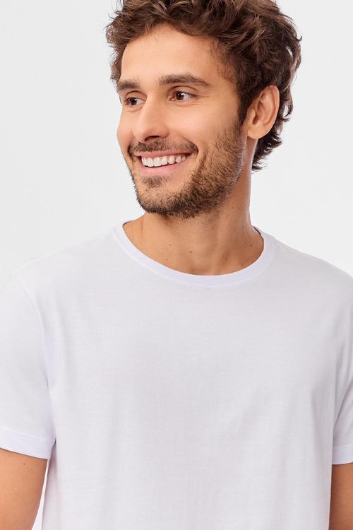 T-Shirt Básica Fit Branca