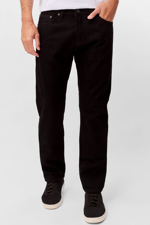 Calça Jeans Straight Basic Black