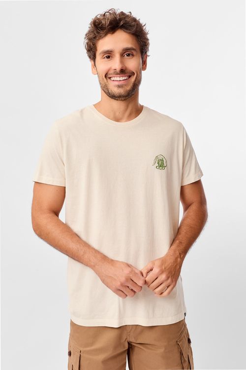 T-Shirt Estampada Stone Monkey Off White