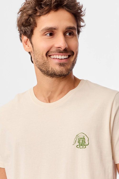 T-Shirt Estampada Stone Monkey Off White