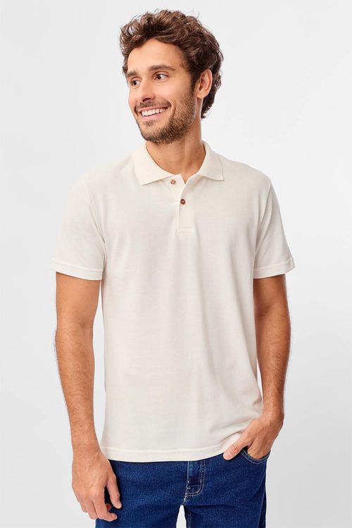 Polo Básica Off White