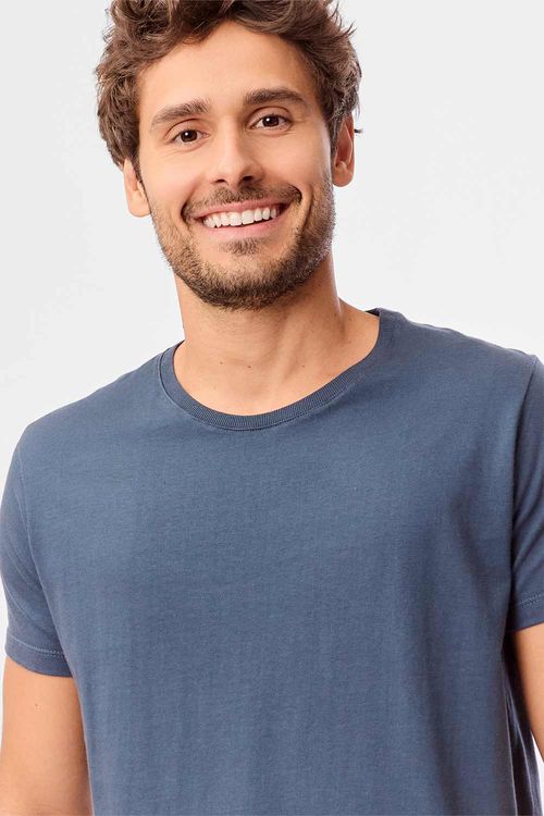T-Shirt Básica Premium Azul Jeans