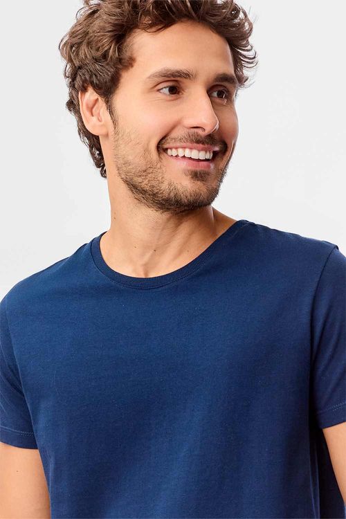 T-Shirt Básica Premium Azul Marinho