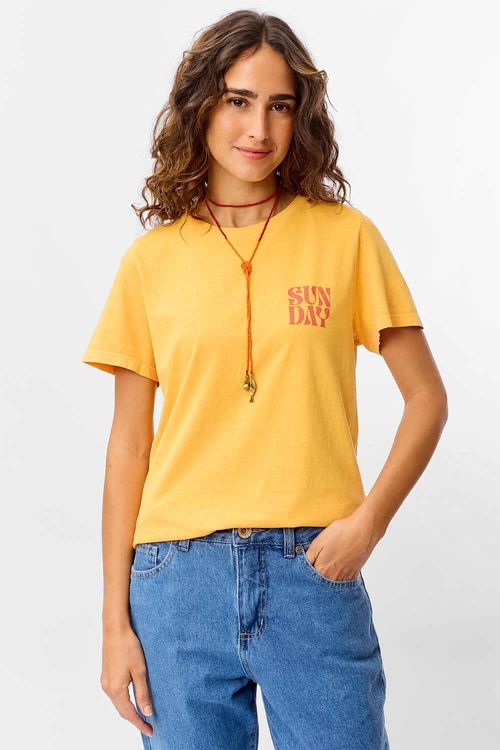 Blusa Estampada Sunday Amarela