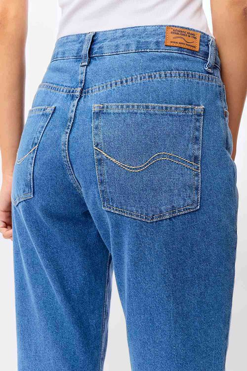 Calça Jeans Straight Basic Super Stone