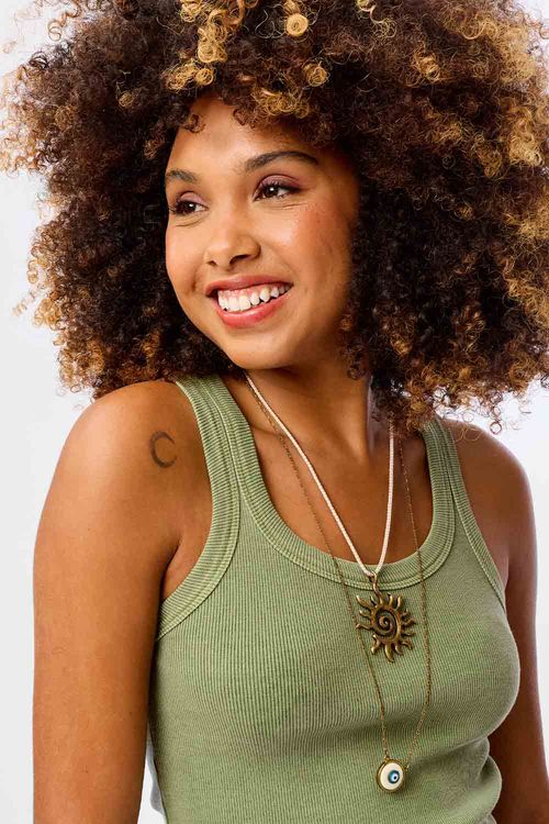 Regata Cropped Verde Militar