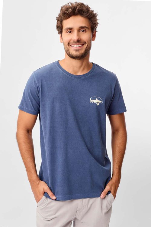 T-Shirt Estampada Stone Hook Azul