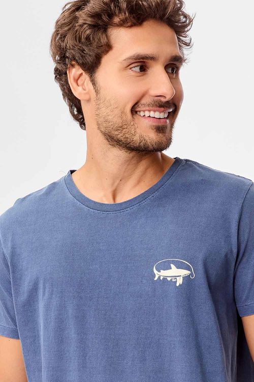 T-Shirt Estampada Stone Hook Azul