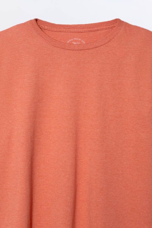 T-Shirt Básica Comfort Mescla Laranja